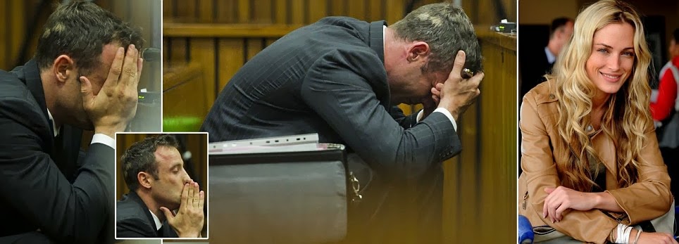 Oscar Pistorius throws up in the dock as court is ACCIDENTALLY shown photos...